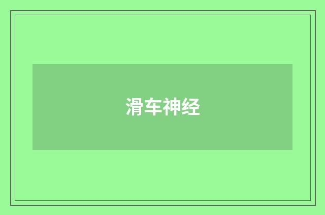 滑车神经