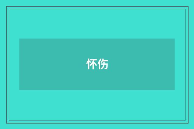 怀伤
