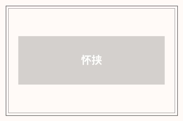 怀挟