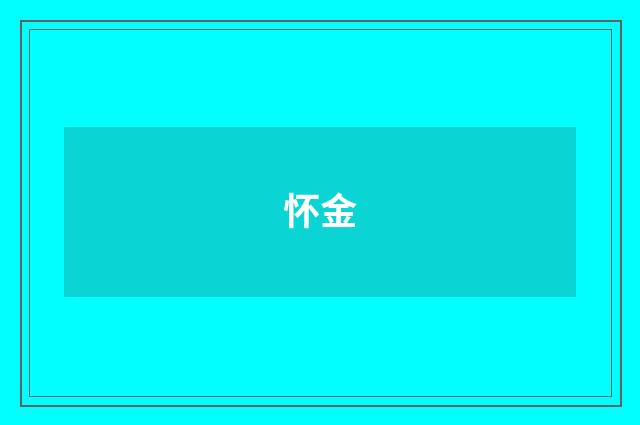 怀金