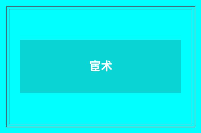 宦术