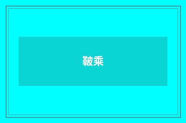 鞁乘