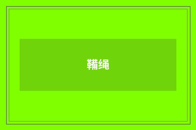 鞴绳