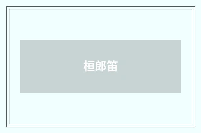 桓郎笛