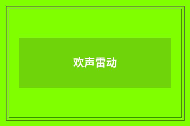 欢声雷动