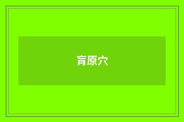 肓原穴
