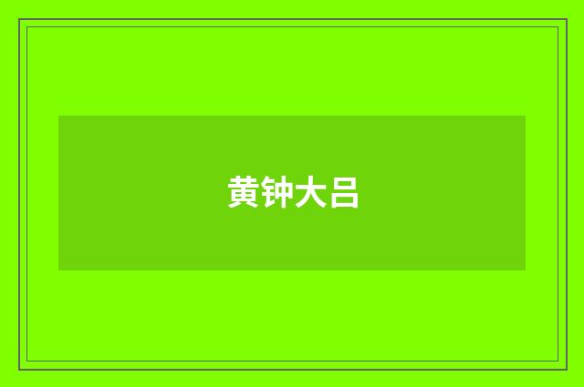 黄钟大吕