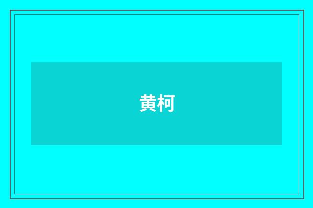 黄柯