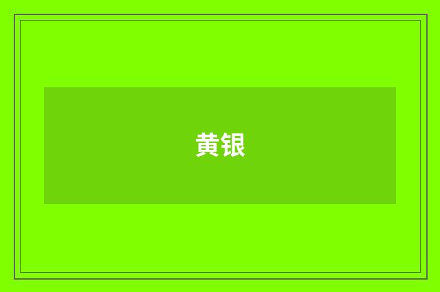 黄银