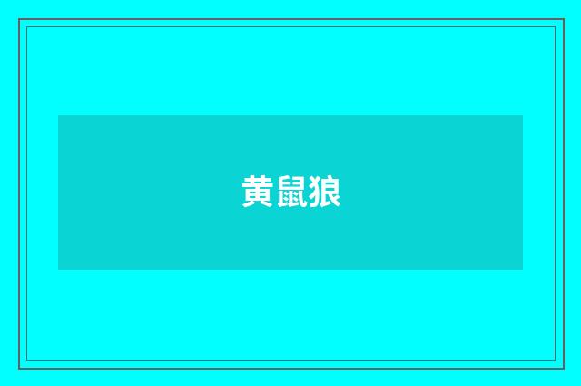 黄鼠狼