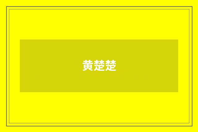 黄楚楚