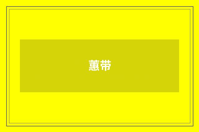 蕙带