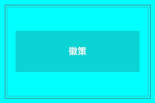 徽策