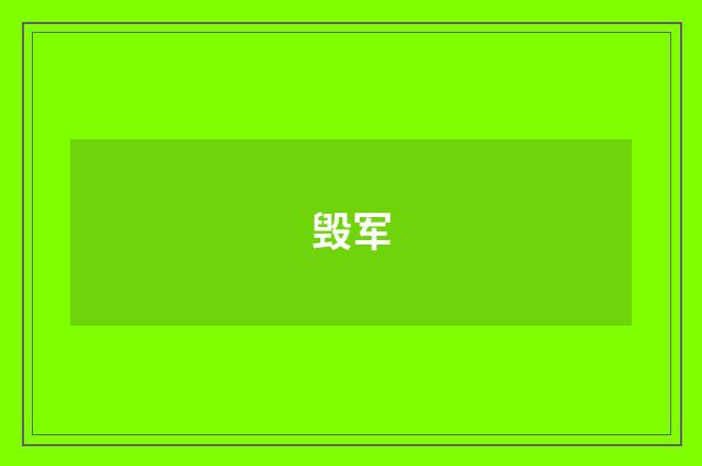 毁军