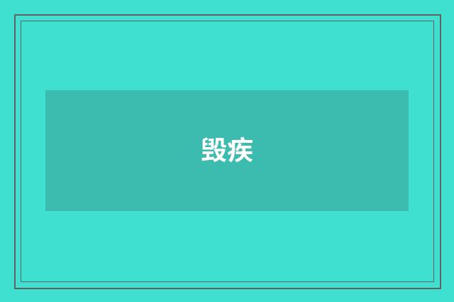 毁疾
