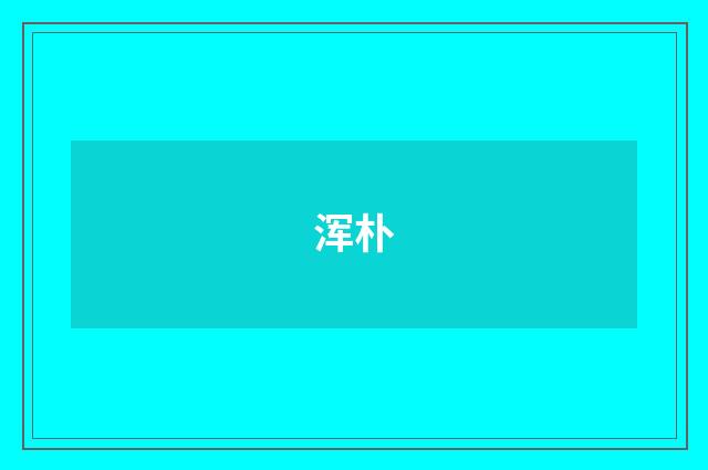 浑朴