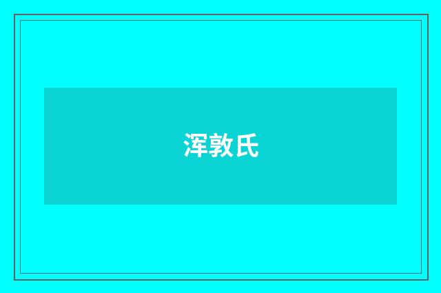 浑敦氏