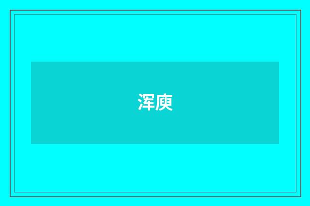 浑庾