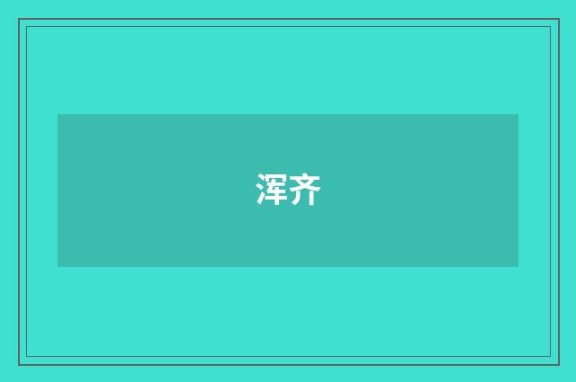 浑齐