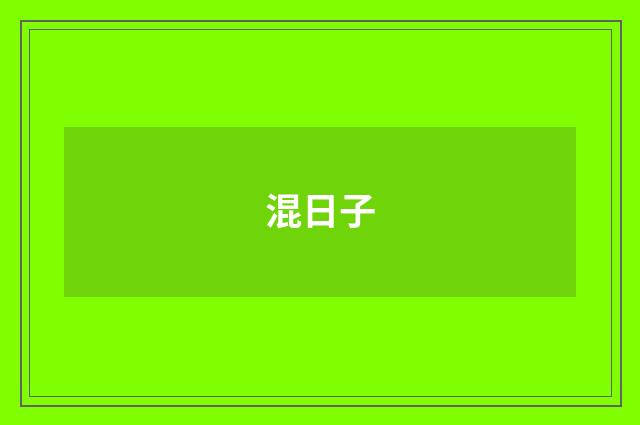 混日子