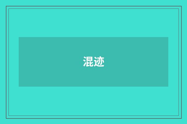 混迹