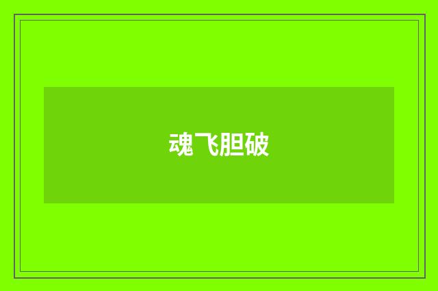 魂飞胆破