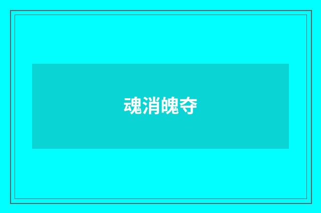 魂消魄夺