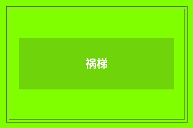 祸梯