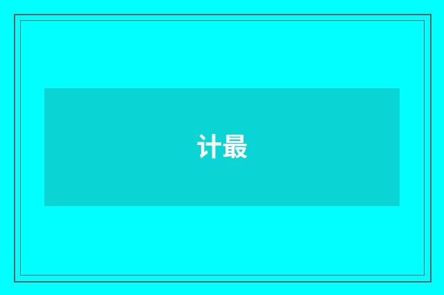 计最