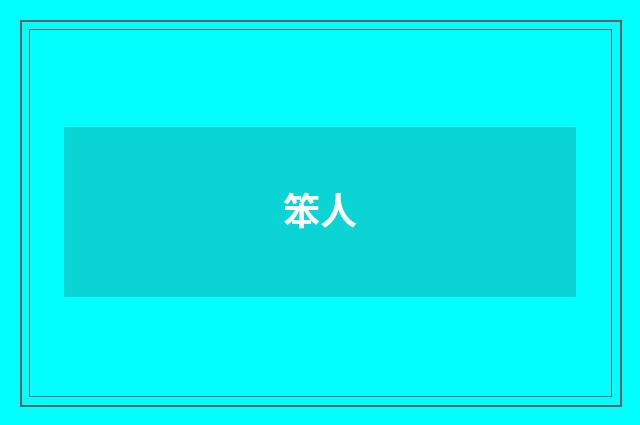 笨人