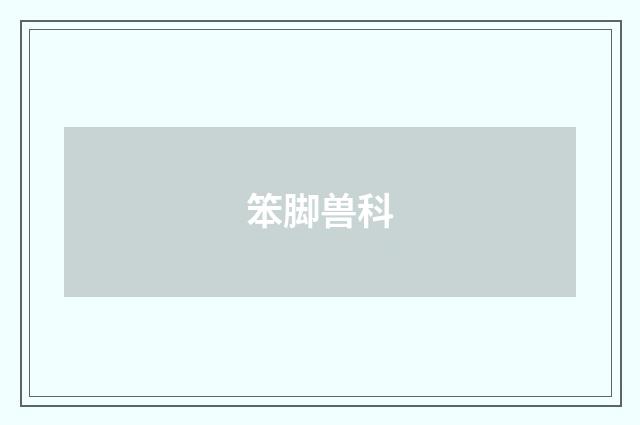 笨脚兽科