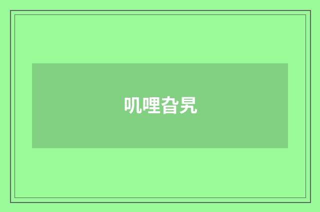 叽哩旮旯