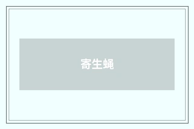 寄生蝇
