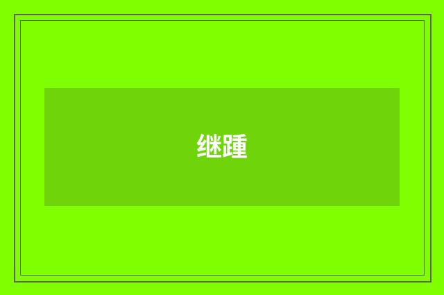 继踵