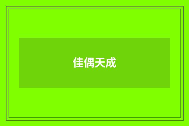 佳偶天成
