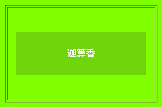 迦箅香