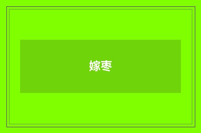 嫁枣