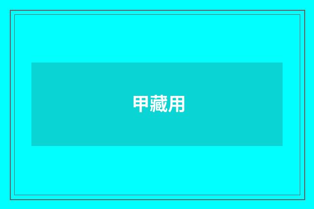 甲藏用