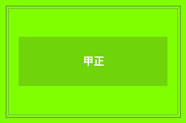 甲正
