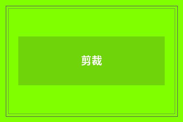 剪裁