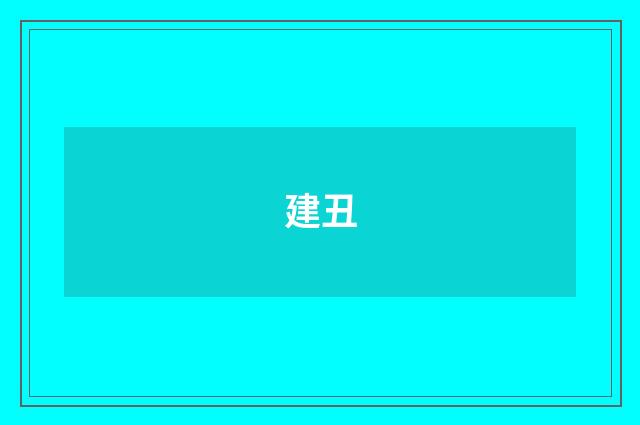 建丑