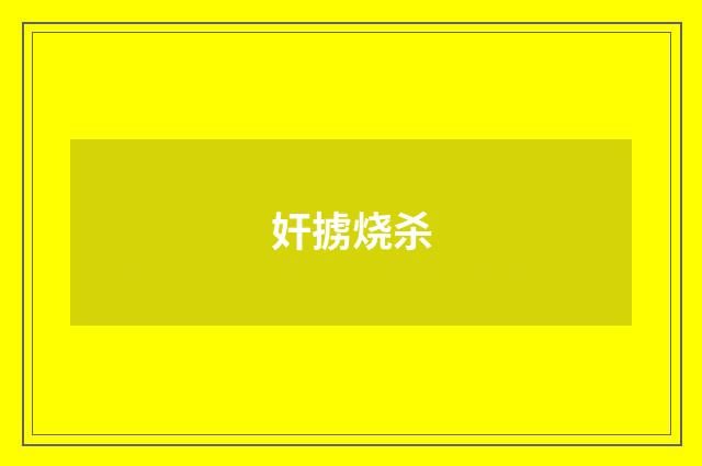 奸掳烧杀