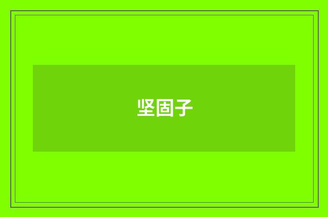 坚固子