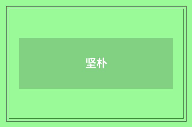 坚朴