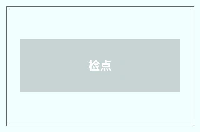 检点