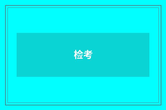检考