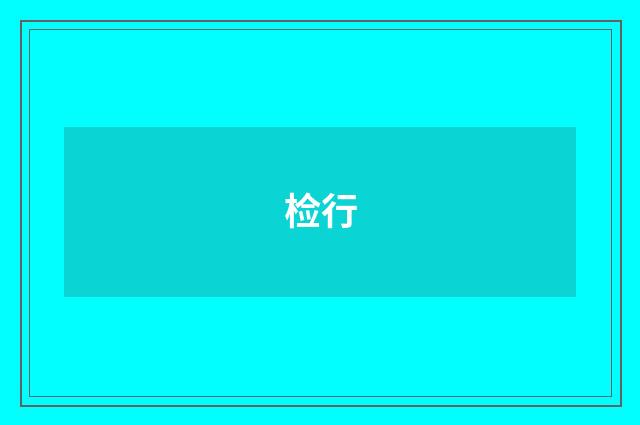 检行