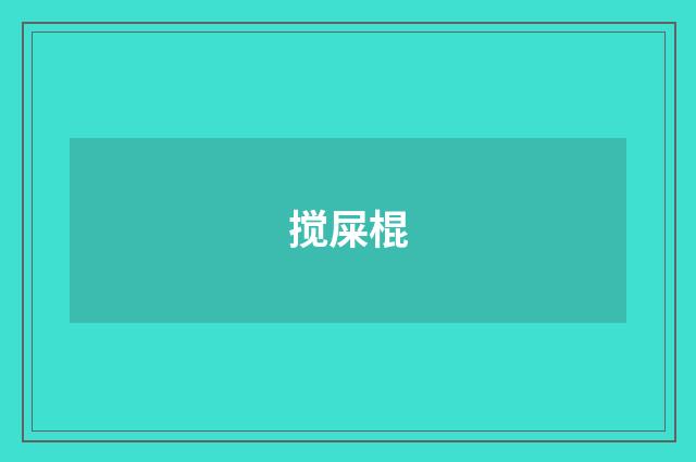 搅屎棍