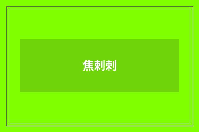 焦剌剌