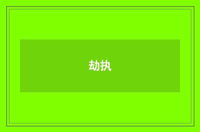 劫执